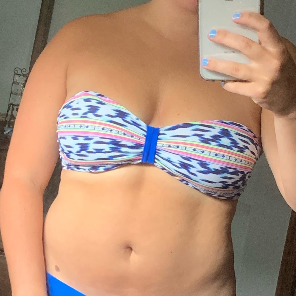 Pink - bandeau bikini top - Picture 3 of 4